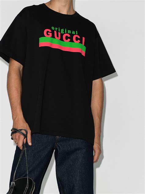 gucci logo t shirt dress|Gucci t shirt logo print.